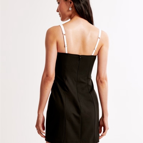 Abercrombie & Fitch Contrast Sweetheart Corset Mini Dress Size XL Petite - Picture 2 of 2